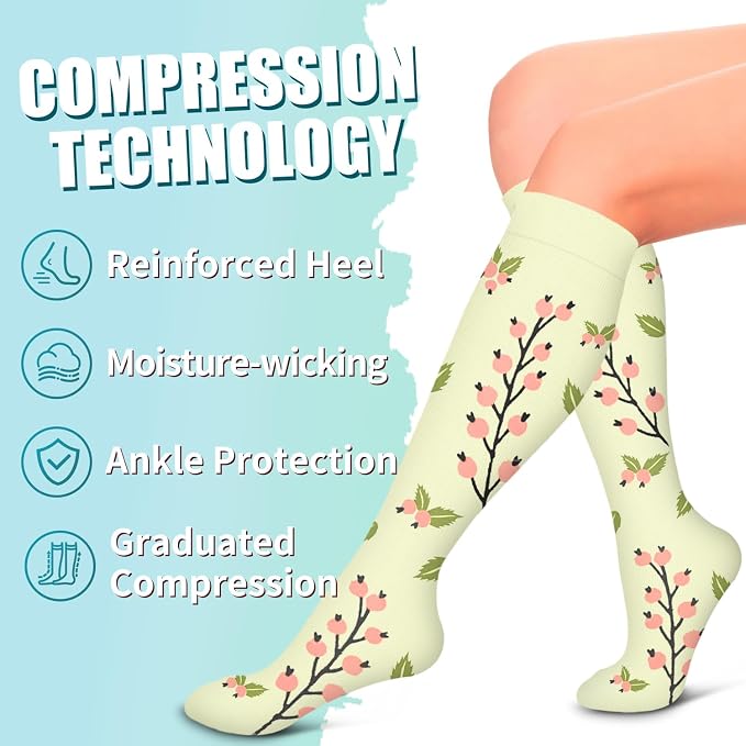 Compression Socks for Women & Men – Graduated Support for Running & Sports