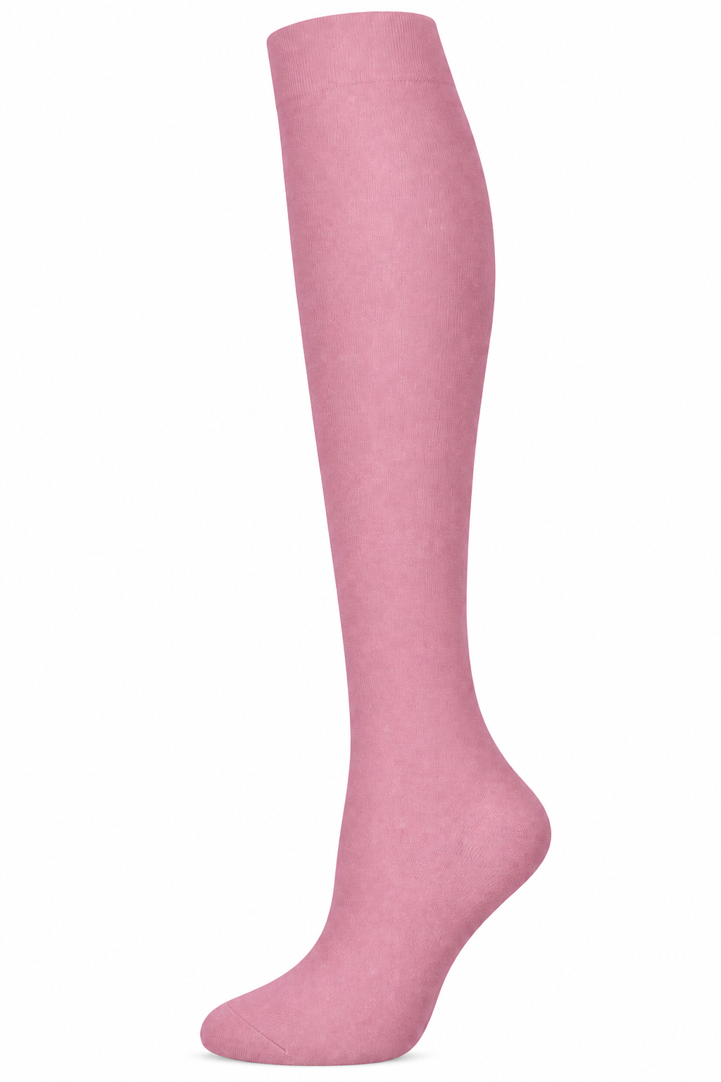 Pink knee-high copper compression sock